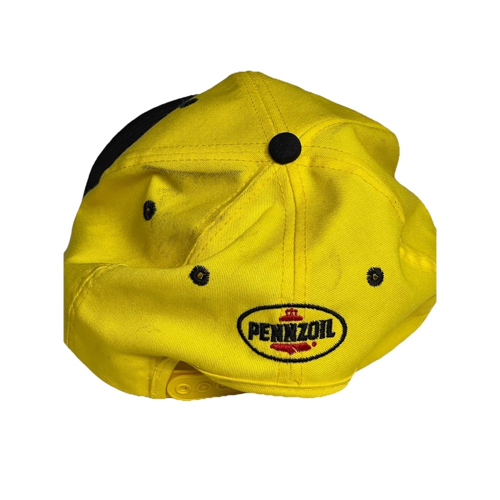Vintage 90s PENNZOIL RACING STRAP BACK‎ HAT Cap K Products Nascar Lightly Worn - Picture 4 of 6
